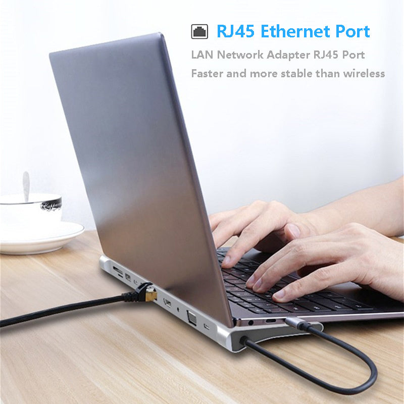 USB-C Laptop Expansion Dock – 6-in-1 Hub for MacBook, PC & More