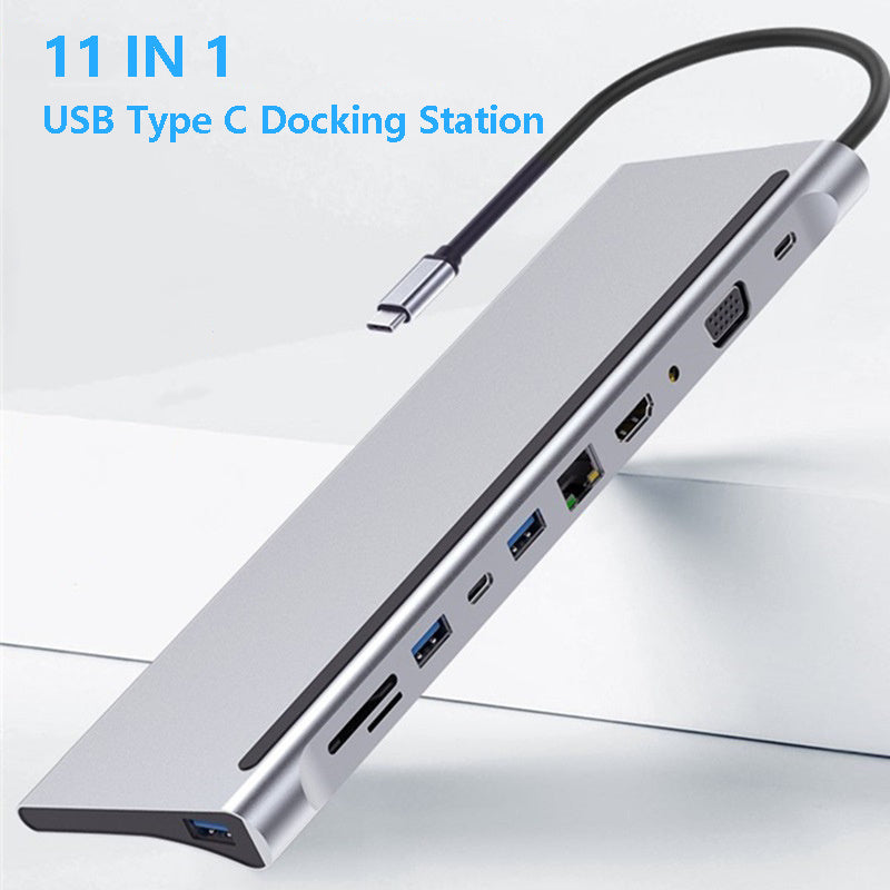 USB-C Laptop Expansion Dock – 6-in-1 Hub for MacBook, PC & More