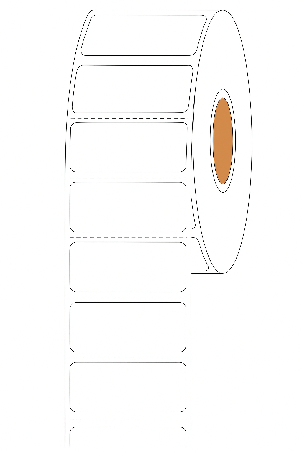 3" x 1" Direct Thermal Labels – 1300 Labels/Roll, 1" Core | Canadian Shipping & Barcodes - Depot 365