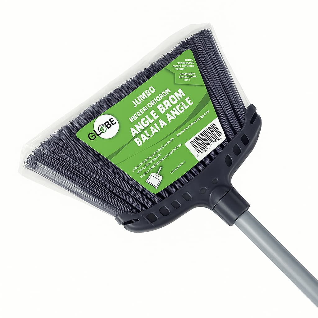 Globe Jumbo 16″ Commercial Angle Broom – Heavy-Duty