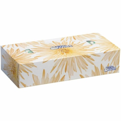 SWAN White Facial Tissues – 2-Ply Soft & Absorbent (30 packs, 100 Sheets/Box) - Depot 365