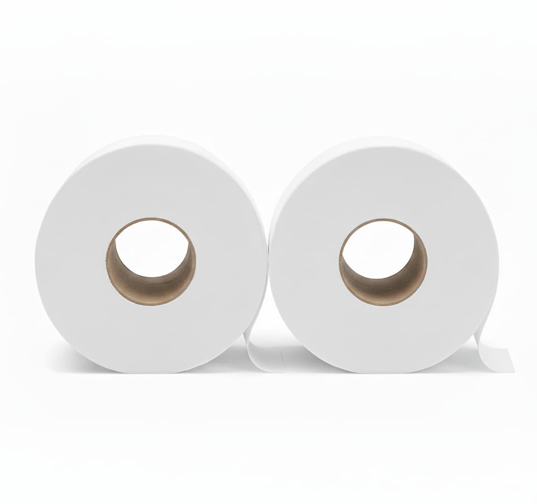 “Cascades PRO B120 jumbo toilet paper, 2-ply, 900 ft roll, 8-roll case.”