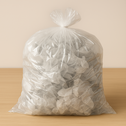 Strong clear garbage bags 35 x 50 inches – 125 per case for commercial use