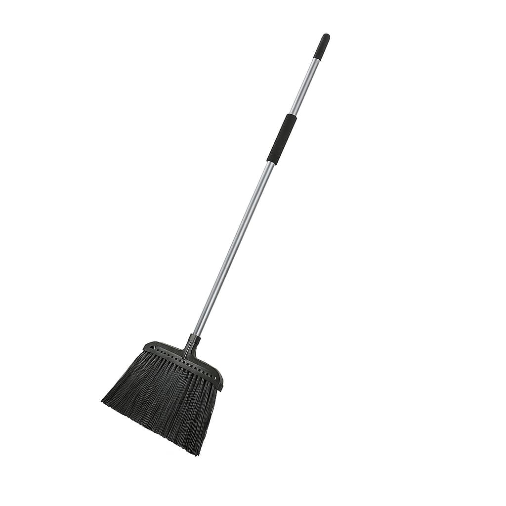 Globe Jumbo 16" Commercial Angle Broom with foam grip and steel handle