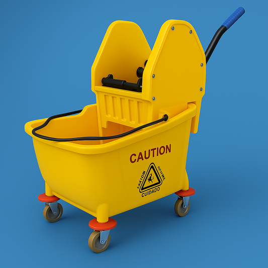 33L mop bucket with downpress wringer combo – commercial cleaning