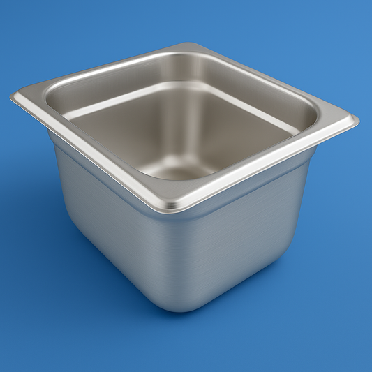 1/6 size stainless steel steam pan – 4 inch deep for commercial use