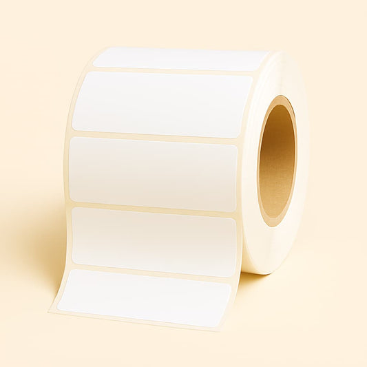 Thermal transfer labels 3x1 inch – 3 inch core – 5,000 labels per roll – ribbon required – for barcode printing