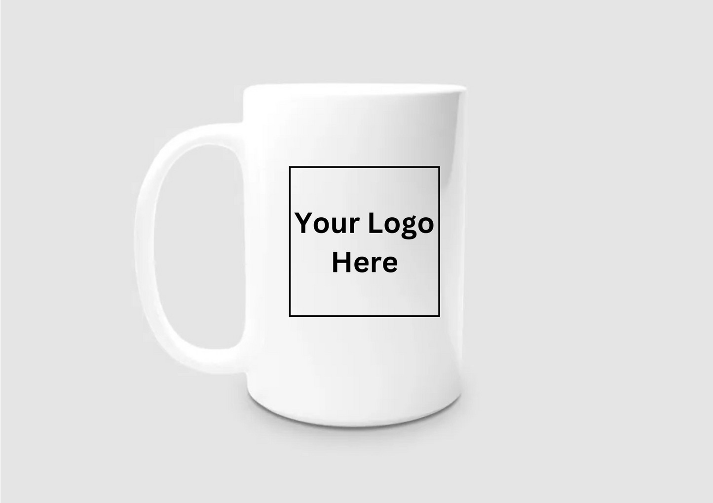 Custom 15oz White Ceramic Mug – Personalized Coffee Cup with Your Design. Minimum Order 10 pieces