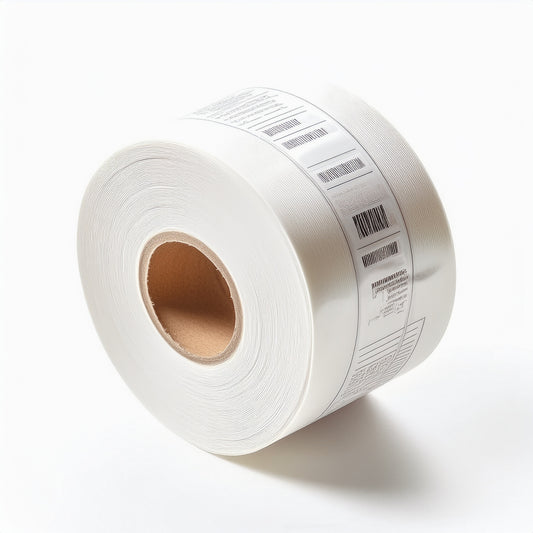 2x2 Waterproof Polypropylene Direct Thermal Labels – 500 per roll, 1" core, 24 rolls bulk pack