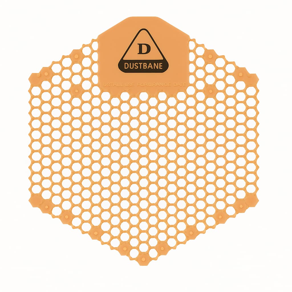 3D Shield mango urinal screen pack of 10 with deodorizer and splash guard for commercial restrooms