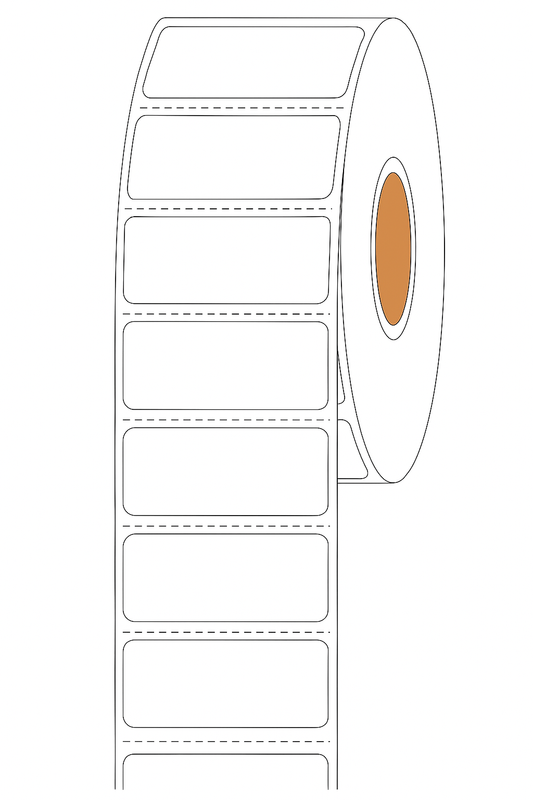 3" x 1" Direct Thermal Labels – 1300 Labels/Roll, 1" Core | Canadian Shipping & Barcodes