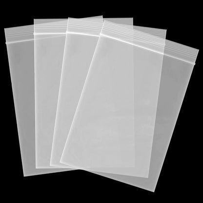 9x12 4 Mil Reclosable Bags – 1000 per case, heavy-duty clear zipper bags