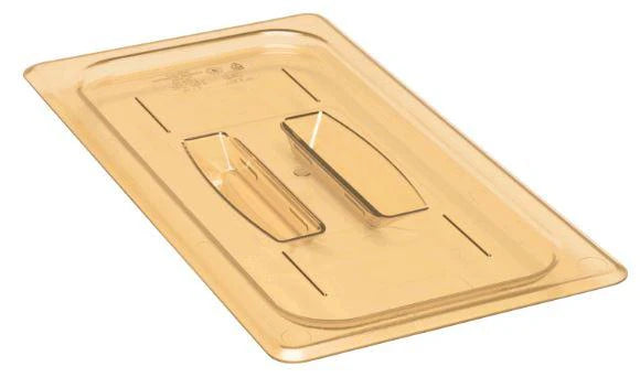 Cambro 1/3 Size High-Heat Flat Food Pan Cover with Handle – Amber (30HPCH150) - Depot 365 