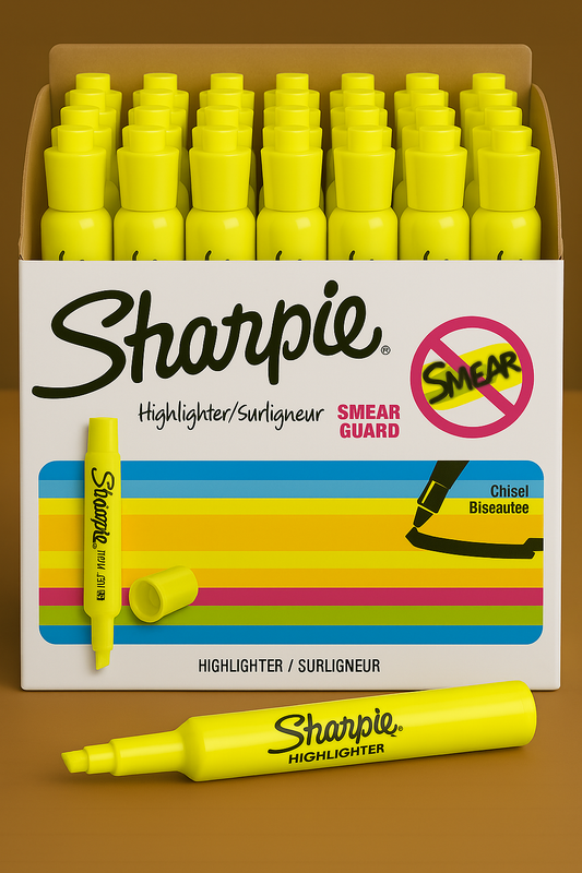 Sharpie Yellow Highlighters – Pack of 36 - Depot 365 