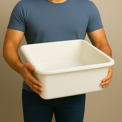 Bac de rangement blanc 20 x 15 x 5 po – usage cuisine commerciale