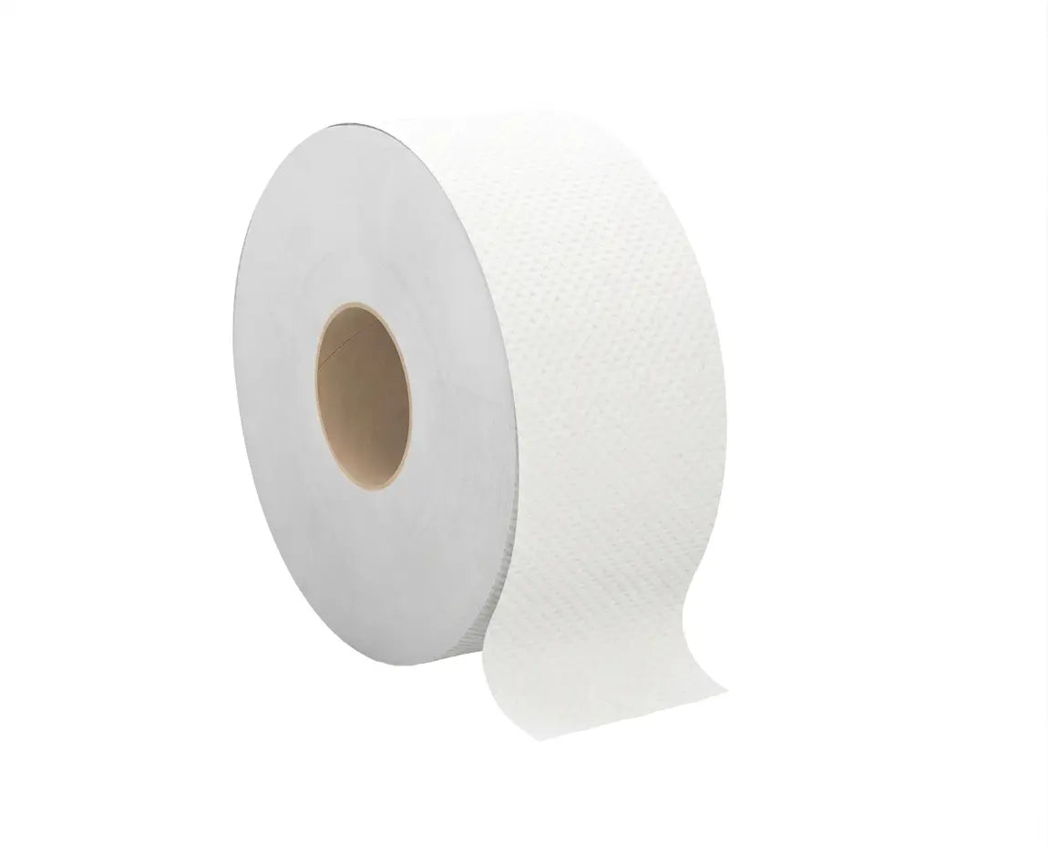 Studio product photography of a case of Cascades PRO Select B230 2-ply jumbo bath tissue rolls with 1000 ft capacity, arranged cleanly on a plain white background.