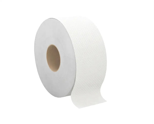 Studio product photography of a case of Cascades PRO Select B230 2-ply jumbo bath tissue rolls with 1000 ft capacity, arranged cleanly on a plain white background.