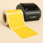 Colored Direct Thermal Labels – 4" x 4" - 1" Core | Desktop Printer Compatible