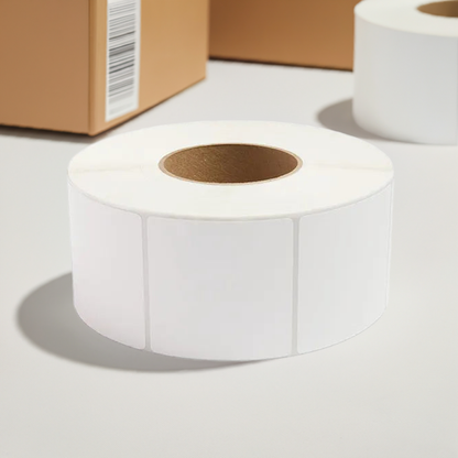 Étiquettes à transfert thermique - 4" x 4" - noyau de 3" 