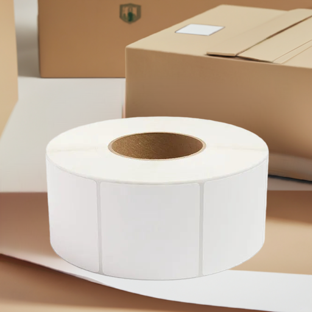 Étiquettes à transfert thermique - 4" x 4" - noyau de 3" 