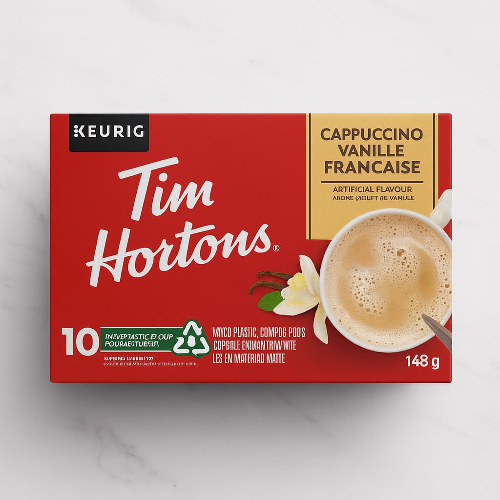Tim Hortons French Vanilla Cappuccino K-Cup® pods – 10 pod pack